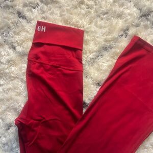 ❤️ Gold Hinge Red Essential Foldover Flare Pant